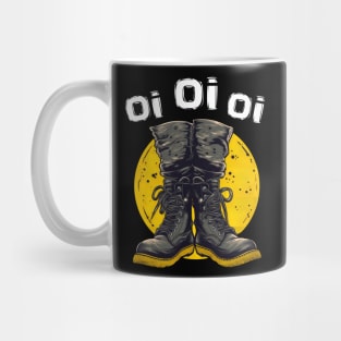 Oi Oi Oi Punk Rock Combat Boots - Skinhead Music Oi Punk Mug